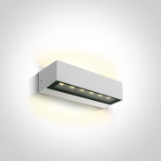 ONE Light Linear Outdoor Series Double Sided - wandlamp - 22,2 x 7 x 5 cm - 2 x 6W LED incl. - IP65 - wit