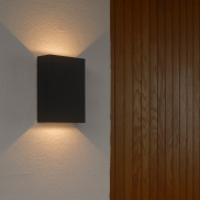 Nordlux Fold 10 - buiten wandverlichting - 10,6 x 14,9 x 4,5 cm - 2 x 3,75W LED incl. - IP54 - zwart