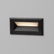 Nova Luce Vivion - inbouw wandverlichting - 10 x 5 x 6,5 cm - 1W LED incl. - IP54 - zandzwart