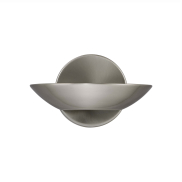 Searchlight Wall - wandverlichting - 17 x 11 cm - 8W LED incl. - satijn zilver