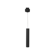 Nova Luce Buxton L - hanglamp voor magnetisch railsysteem - 3,2 x 3,2 x 150 cm - 10W dimbare LED incl. - zand zwart