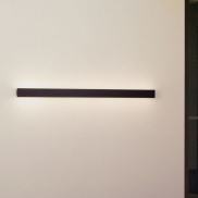 Nova Luce Path - buiten wandverlichting - 4,7 x 100 x 6 cm - 19W LED incl. - IP65 - zandzwart