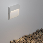 Nova Luce Toby - buiten wandverlichting - 10,5 x 10,5 x 2,2 cm - 3W LED incl. - IP54 - zandwit