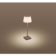 Century Italia Margò - oplaadbare buiten tafellamp - Ø 13 x 38 cm - 4W dimbare LED incl. - IP54 - corten
