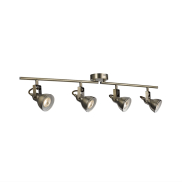 Searchlight Focus - opbouwspot 4L - 81 x 9 x 16 cm - antiek messing