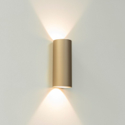 Artdelight Brody - wandlamp - Ø 7,2 x 18 cm - 2 x 4W LED incl. - IP54 - champagne