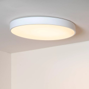 Lucide Unar - plafondverlichting - Ø 50 x 5 cm - 36W dimbare LED incl. -  3 stappen dimmer - wit