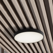 Nova Luce Perfect Profile - plafondlamp - Ø 60 x 10 cm - 40W dimbare LED incl. - zwart
