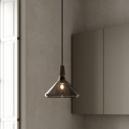 Design for the People Nori 27 - hanglamp - Ø 27 x 33,5 cm - rook glas