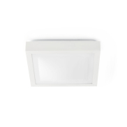 Faro Tola - plafondverlichting - 27 x 27 x 9 cm - IP44 - mat wit
