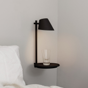 Design for the People Stay - wandverlichting met schakelaar - Ø 27 x 44,5 cm - 14,5W dimbare LED incl. - zwart