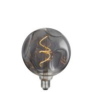 Daylight Italia Bumped LED lamp - Ø 14 x 18,5 cm - E27 - 5W dimbaar - 1800K - gerookt
