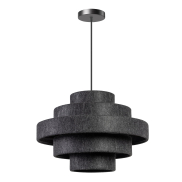 ETH Jones - hanglamp - Ø 50 x 200 cm - antraciet