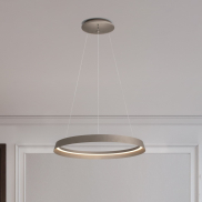 Nova Luce Ormi - hanglamp - Ø 60 x 150 cm - 52W dimbare LED incl. - champagnebruin