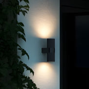 Nordlux Kyklop Ripple - wandverlichting -  8,6 x 25,4 cm - zwart