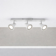 Nordlux Eik 9 - opbouwspot 3L - 45 x 8,6 cm - wit