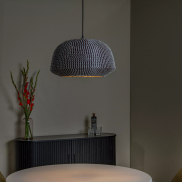 Lucide Maduka - hanglamp - Ø 47 x 127,5 cm - zwart