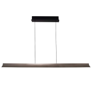 Maxlight Jo-Jo - hanglamp - 124 x 6 x 195 cm - 38W LED incl. - 2700K-5500K - grijs en zwart