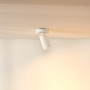 Lucide Xyrus - opbouwspot - 9 x 12,5 x 9 cm - 5W dimbare LED incl. - dim to warm - wit