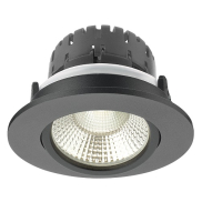 Artdelight Austin - inbouwspot - Ø 85 mm, Ø 68 mm inbouwmaat - 6W dimbare LED incl. - zwart