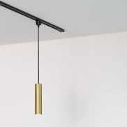 Lucide Track Floris Hanglamp - 1-fase Railsysteem - Ø 5,6 x 155 cm - goud