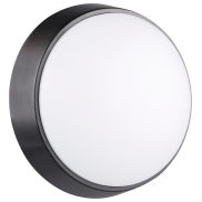 Century Italia Oasi CCT - wand/plafondlamp - Ø 21,5 x 8 cm - 14W LED incl. - IP65 - zwart