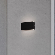 Nova Luce Artu - buiten wandverlichting - 17,5 x 9,5 x 3 cm - 10W LED incl. - IP65 - zandzwart