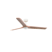 Faro Heywood L - plafondventilator met licht - Ø 132 cm - mat wit en den