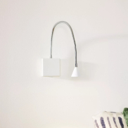 Lucide Buddy - wandverlichting - 8 x 8 x 60 cm - 3W LED incl. - wit