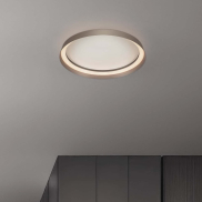 Nova Luce Ormi - plafondlamp - Ø 45 x 7 cm - 38W dimbare LED incl. - champagnebruin