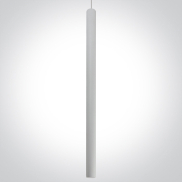 ONE Light Track Lights - hanglamp - 3-fase railsysteem - Ø 3,2 x 60 cm - 8W LED incl. - wit