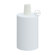 Creative Cables - E27 fitting met conische plastieken kabelhouder - Ø 4,2 x 6,2 cm - wit