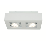 Artdelight Bosco - opbouwspot 2L - 25 x 14 x 8,6 cm - wit