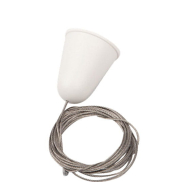 Maxlight - ophangkabel voor 3F-rails - 500 cm - wit
