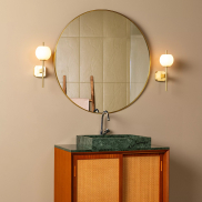 Lucide Elda - wandlamp - 18,4 x 12 x 34,5 cm - IP44 - goud