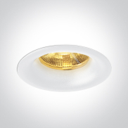 ONE Light Recessed Spots Fixed LED - inbouwspot - Ø 44 mm, Ø 38 mm inbouwmaat - 3W dimbare LED incl. - wit