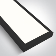 ONE Light UGR19 Backlit - plafondlamp - 150 x 15 x 4,2 cm - 40W LED incl. - zwart