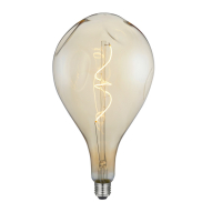 Daylight Italia Bumped LED lamp - Ø 16,5 x 30 cm - E27 - 5W dimbaar - 1800K - amber