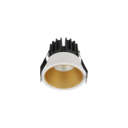 Nova Luce Luela - inbouwspot - Ø 85 mm - inbouwmaat 75 mm - 13W LED incl. - wit en goud - 3000K