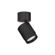 Nova Luce Spectre - opbouwspot - Ø 6,5 x 14,4 cm - 15W LED incl. - instelbare lichtbundel - zwart
