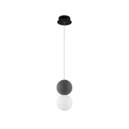 Nova Luce Zero - hanglamp - Ø 10 x 120 cm - grijs