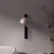 Nova Luce Lusa - wandlamp - Ø 10 x 26 x 13 cm - 10W LED incl. - Moca-koffie en zwart