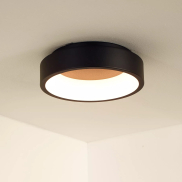 Lucide Talowe - plafondverlichting - Ø 30 x 8 cm - 20W dimbare LED incl. - zwart