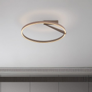 Nova Luce Tilia - plafondlamp - Ø 60 x 20 cm - 44W dimbare LED incl. - mokkakoffie