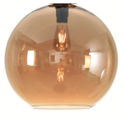 Artdelight Marino - glazen lampenkap - Ø 40 cm - amber
