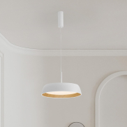 Nova Luce Sigi - hanglamp - Ø 45 x 180 cm - 40W dimbare LED incl. - zandwit en hout