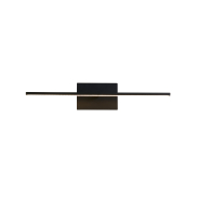 Searchlight Amalfi - wandverlichting - 41 x 8 cm - 7W LED incl - IP44 - mat zwart