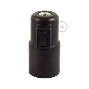 Creative Cables - E27 fitting met schakelaar - Ø 3,9 x 7,7 cm - zwart