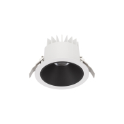 Nova Luce Brady - inbouwspot - Ø 14 x 9 cm - Ø 130 mm inbouwmaat - 20W LED incl. - IP67- wit met zwart