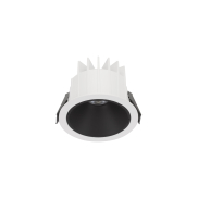 Nova Luce Brady - inbouwspot - Ø 10 x 7,5 cm - Ø 90 mm inbouwmaat - 10W LED incl. - IP67- wit met zwart